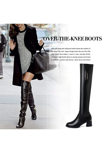 Women's black boots