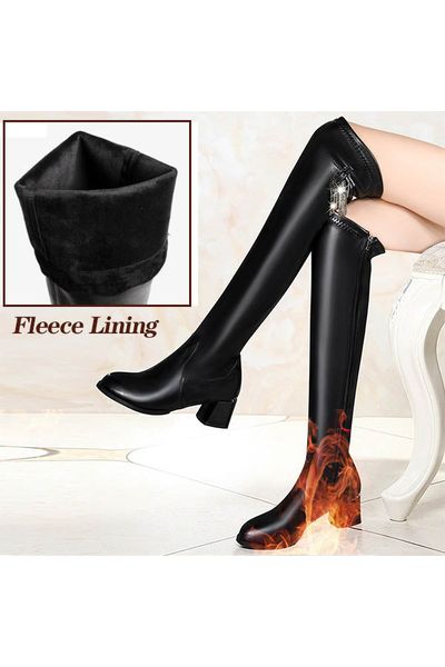 Women's black boots