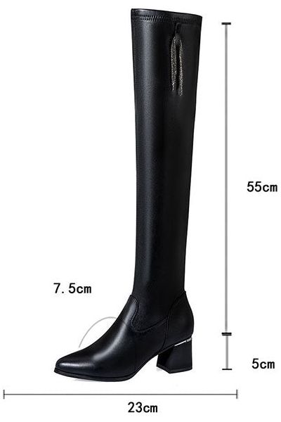 Women's black boots