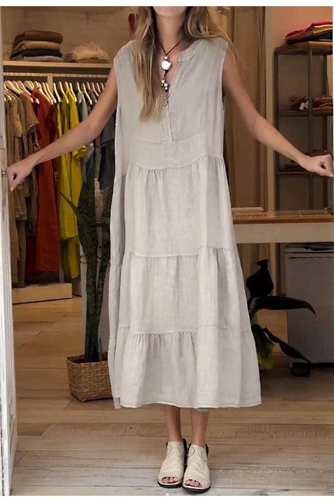 Plain Spring Dress